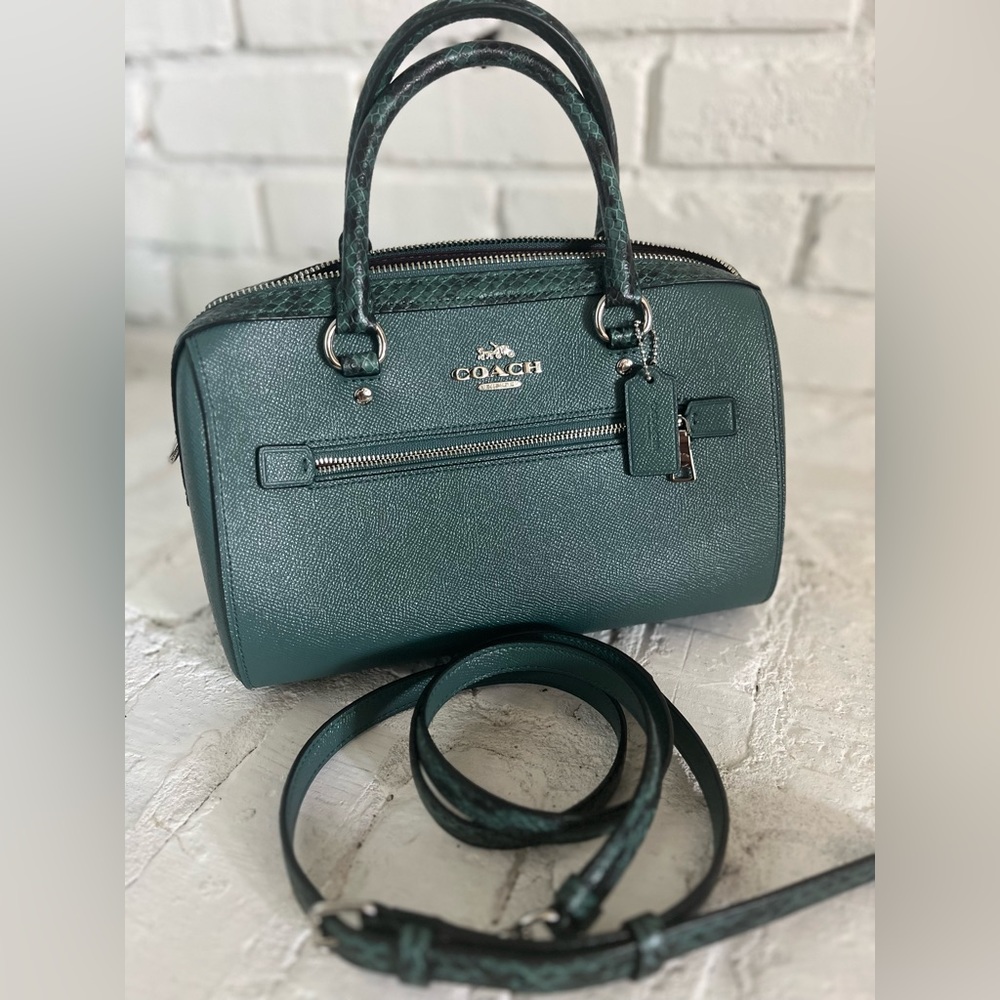 Coach Rowan Dark Green Bag